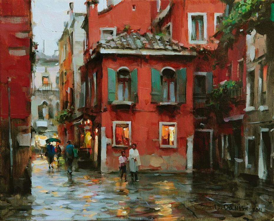 Dmitri Danish, 1966 Venice Evening Tutt'Art Pittura * Scultura